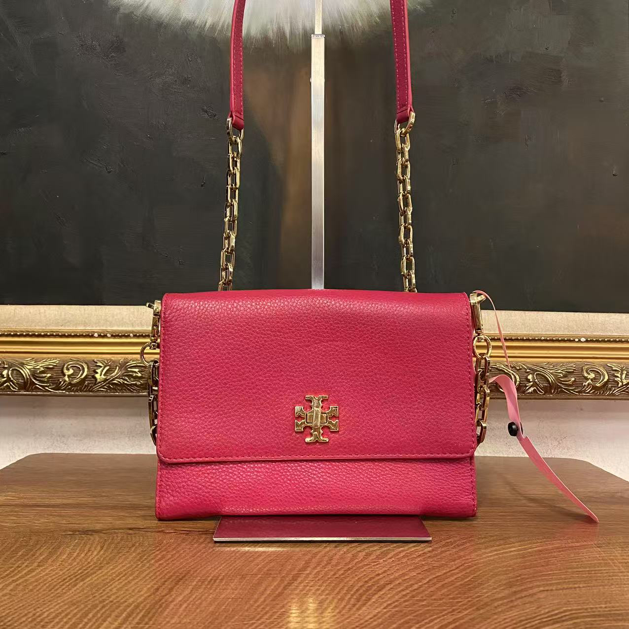 95新 TORY BURCH/汤丽柏琦 TB斜跨包/000770经典单肩包