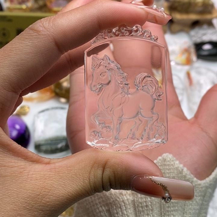 水晶颈饰未镶嵌浅*