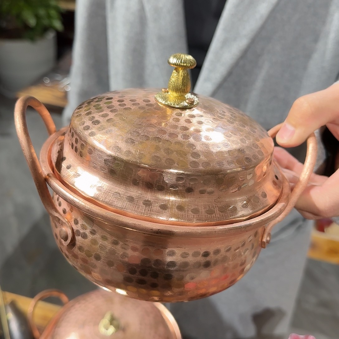 紫铜手工小锅一个
