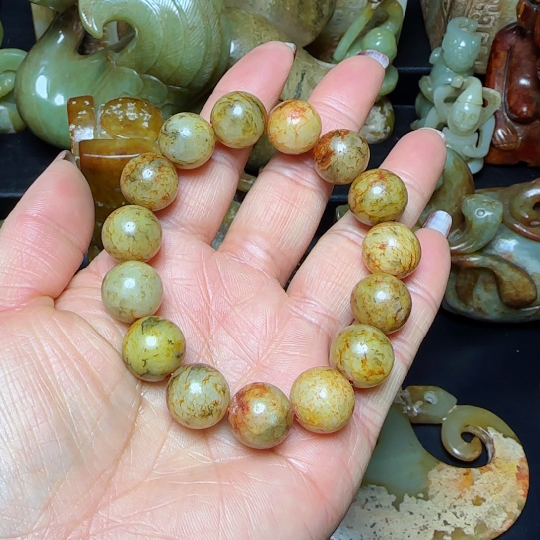 和田玉手串未镶嵌