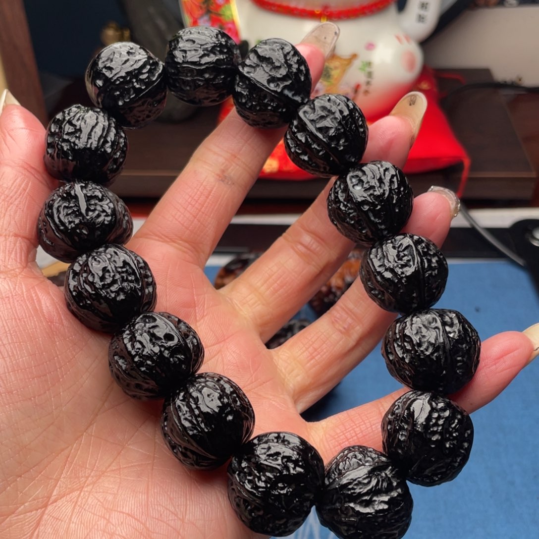 吊坠文玩核桃素串