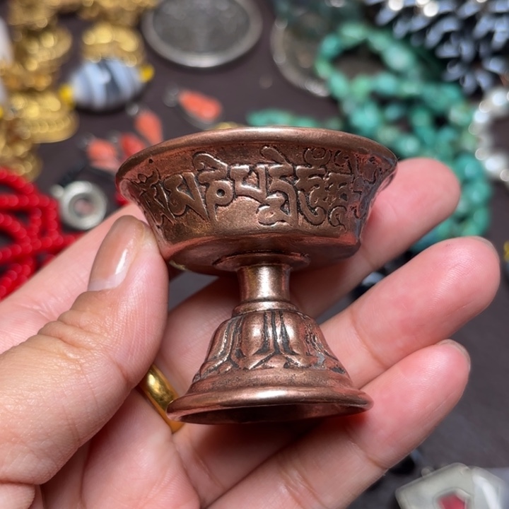 玻璃颈饰藏传喜马拉雅