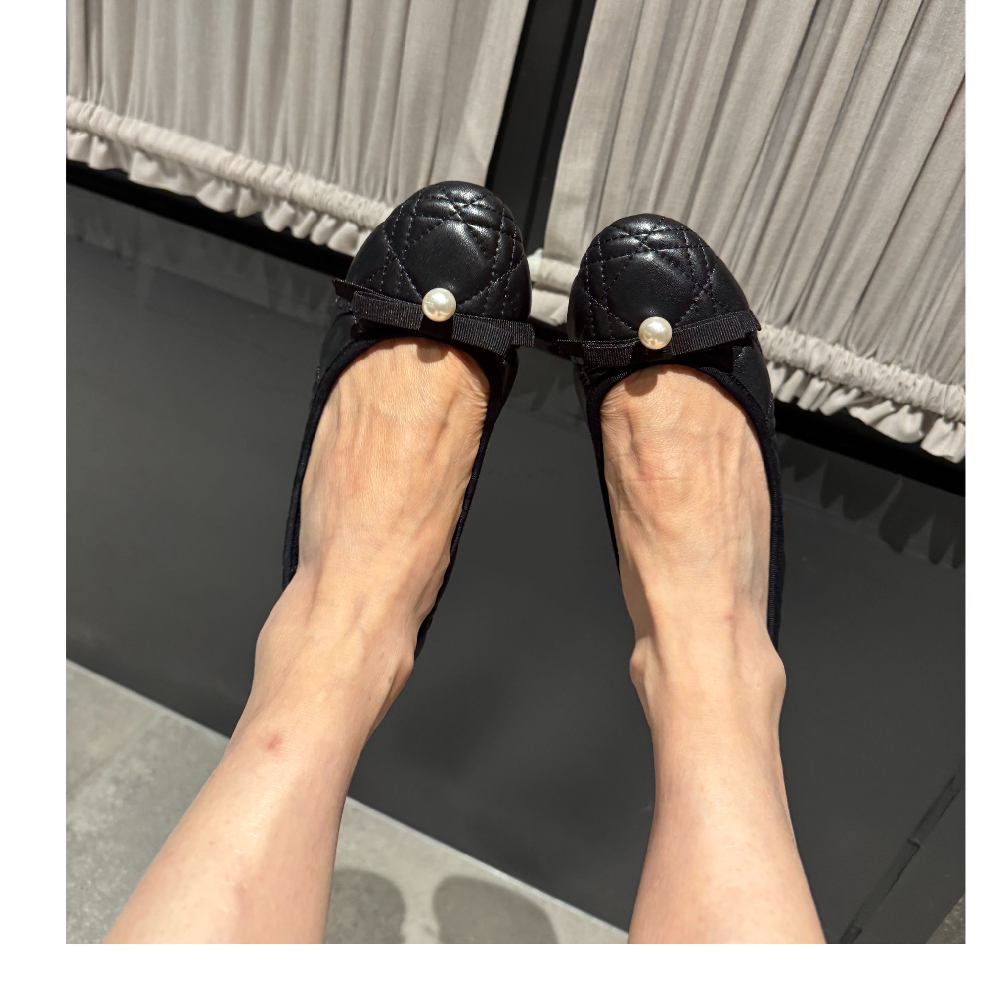 COCOLINDA | 气质小香羊皮菱格珍珠单鞋 X1961