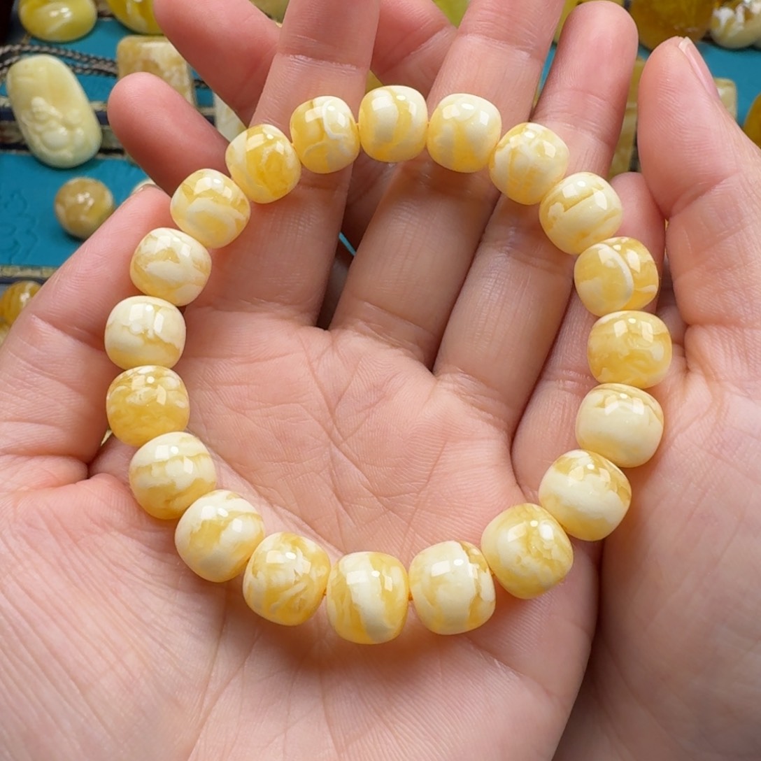 琥珀手链未镶嵌蜜蜡