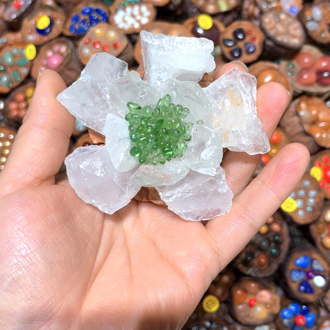 艾***林松塔干花永生花摆件