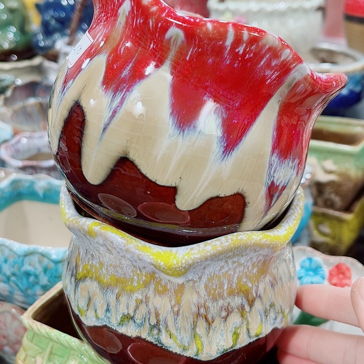 多肉陶瓷花盆满10元包邮