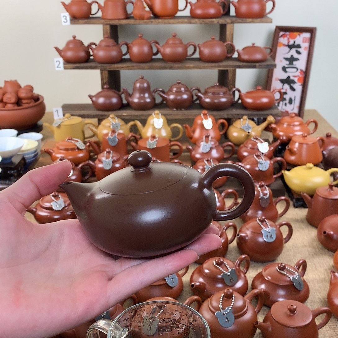 用***0潮州原矿手拉壶凤雏紫泥130c