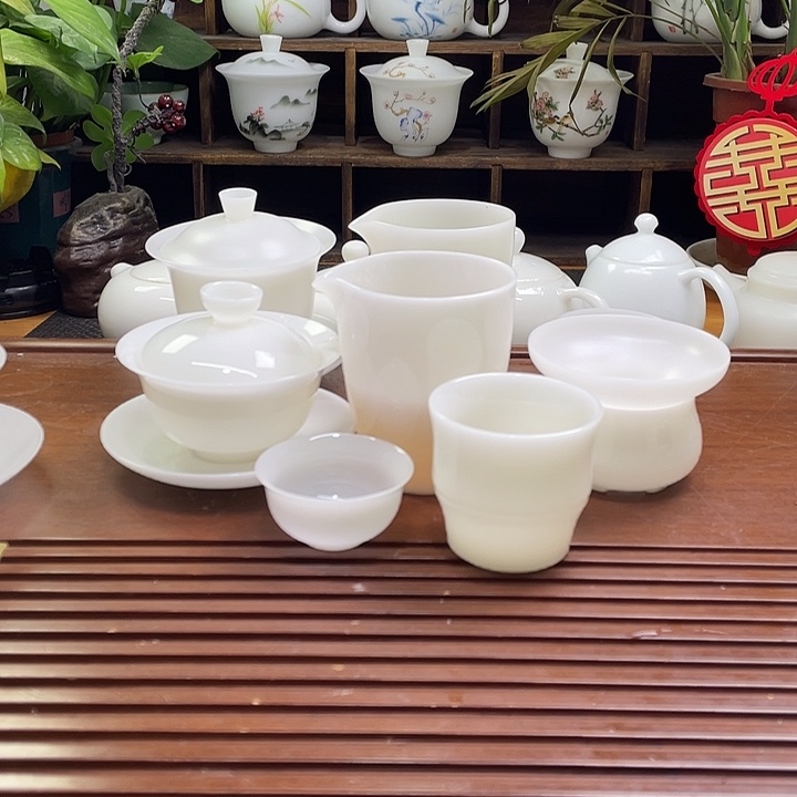 你*啥德华白瓷高冰釉烧套装543469494664644