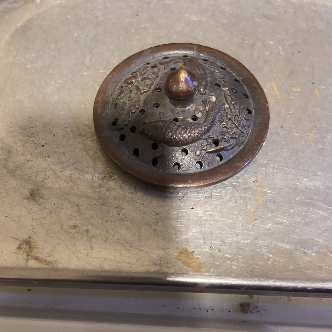 遇***.黄铜摆件，文房摆件