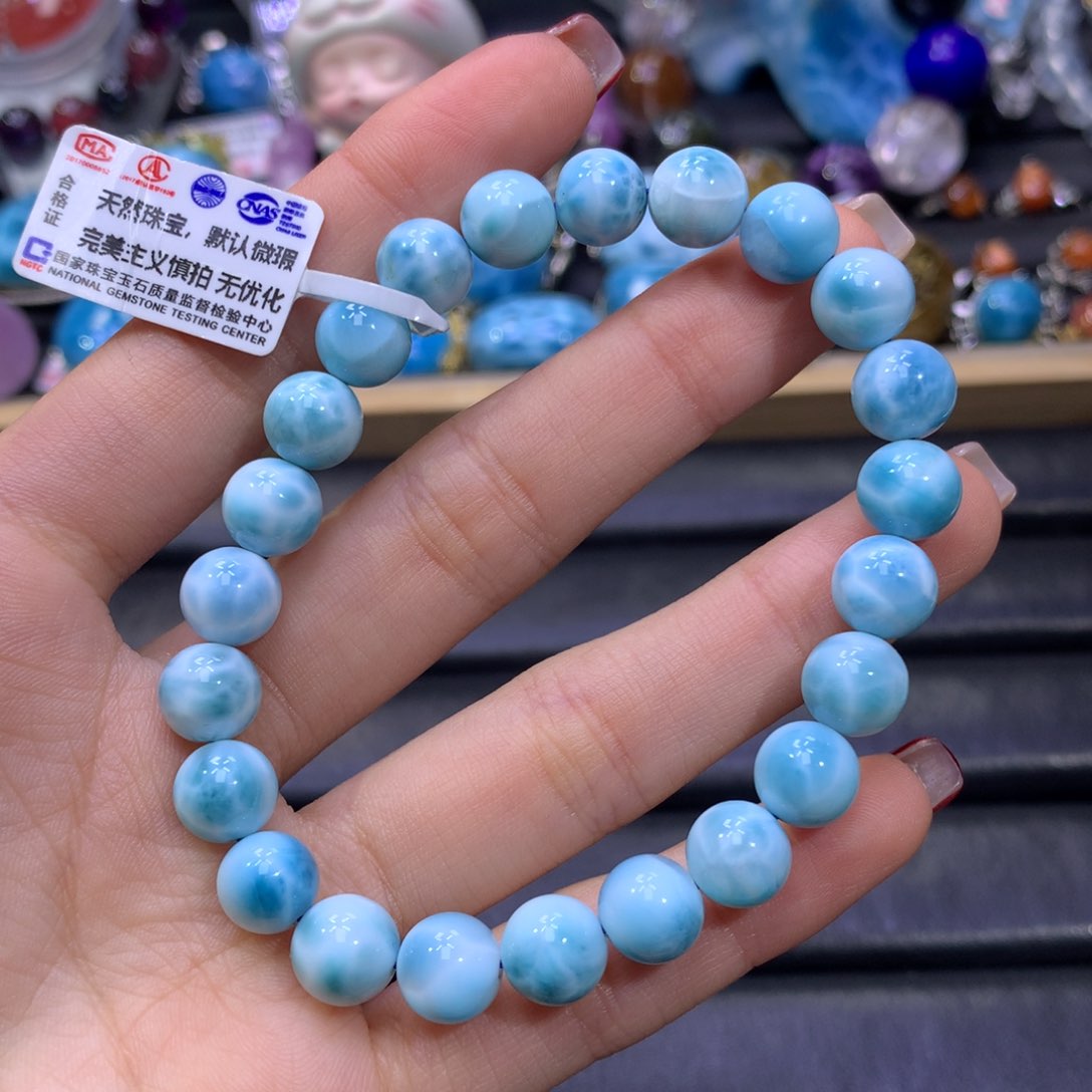 针钠钙石（海纹石）手链未镶嵌顺**然