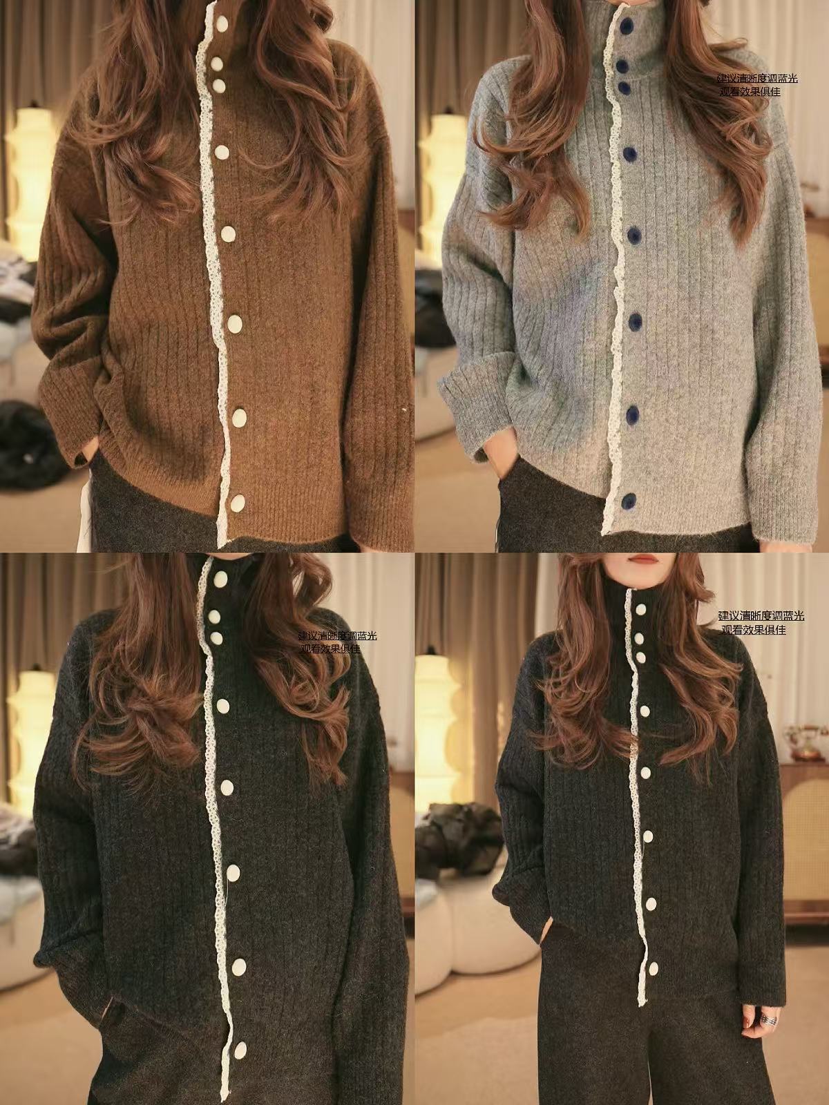 【AXIN定制】精品洋气毛衣开衫 516