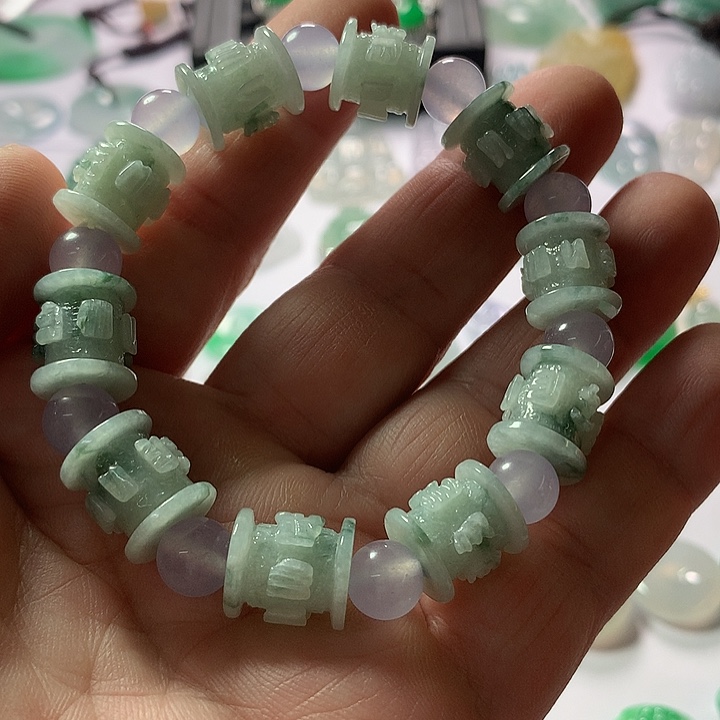 翡翠未镶嵌手链天然翡翠