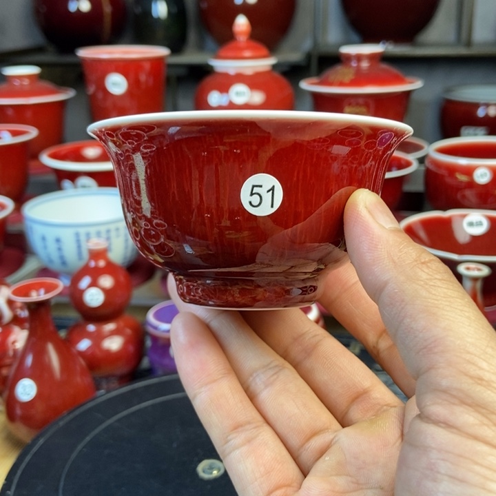 景德镇名陶雅玩原矿郎红