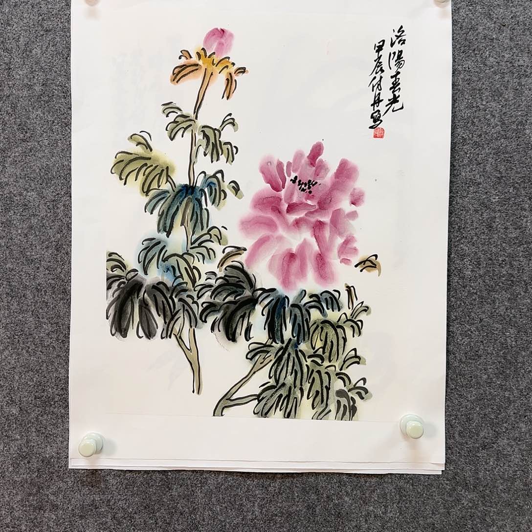 国画付丹老师手绘作品