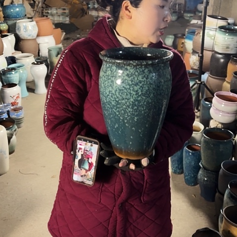 口20高31瑕疵盆子。