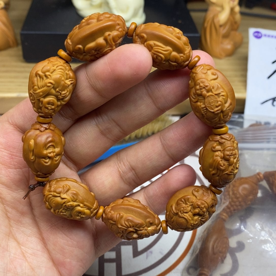 橄榄核手串/手链橄榄核雕刻工艺品宇