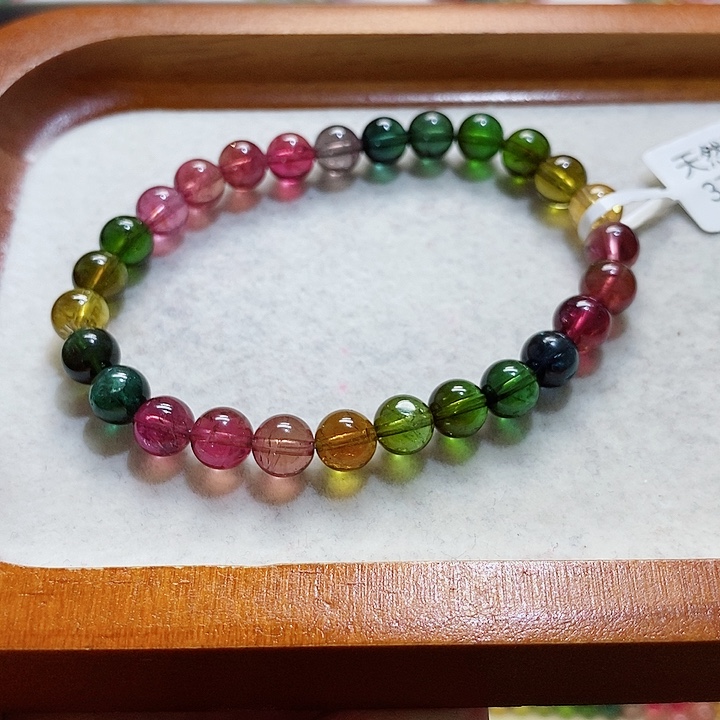 碧玺手链未镶嵌半**雨碧玺手串7