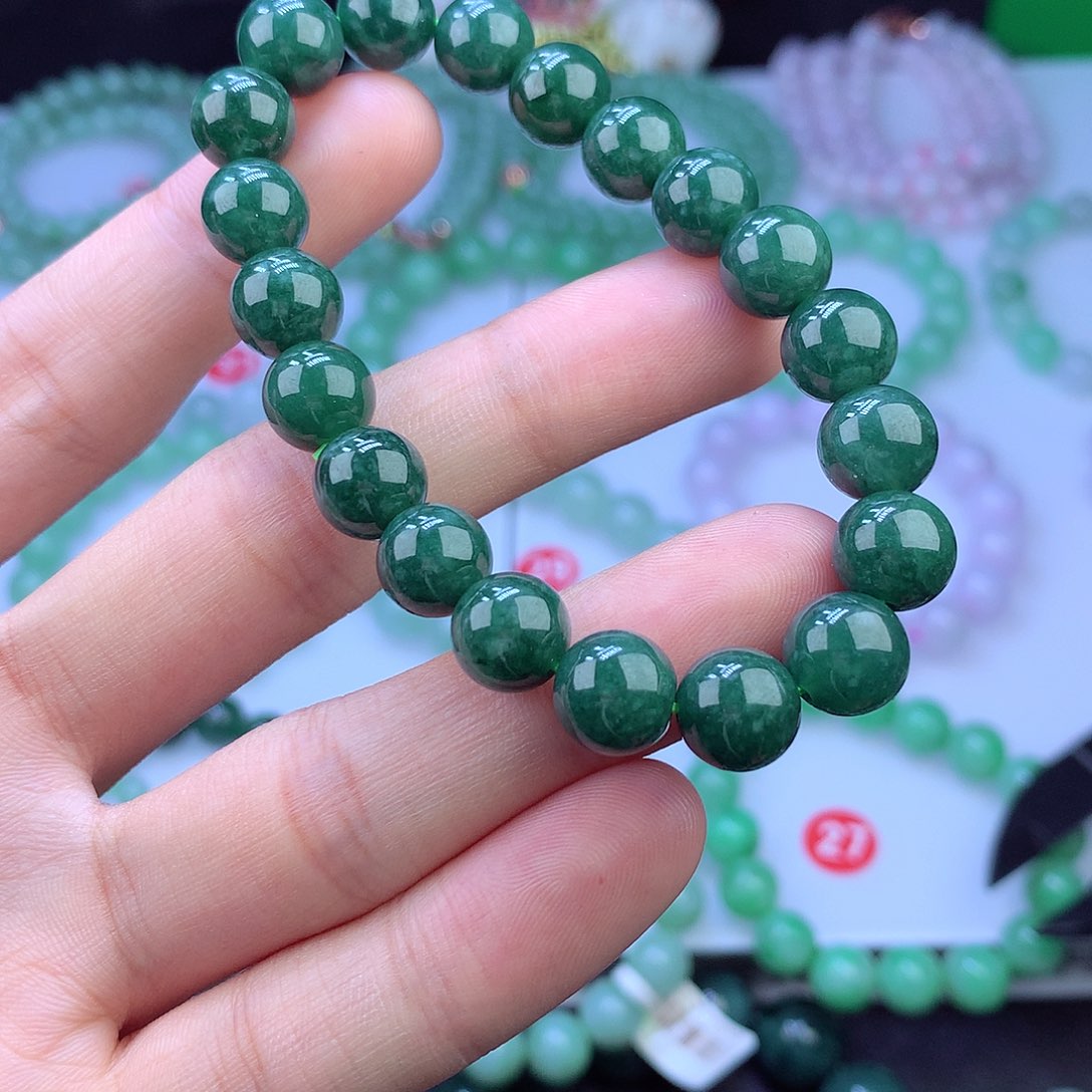 翡翠未镶嵌毛衣链