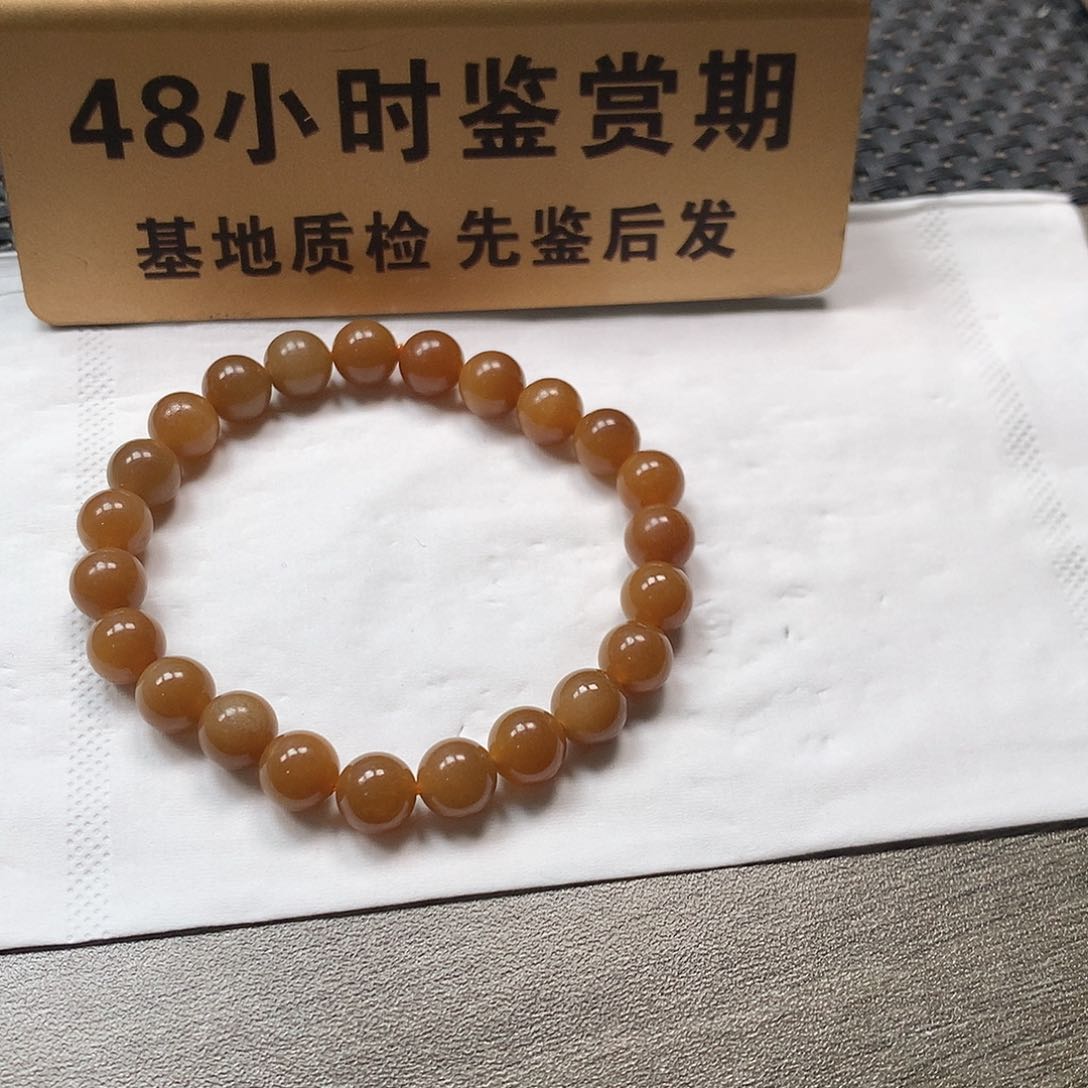 颈饰未镶嵌和田玉（糖玉）卡8