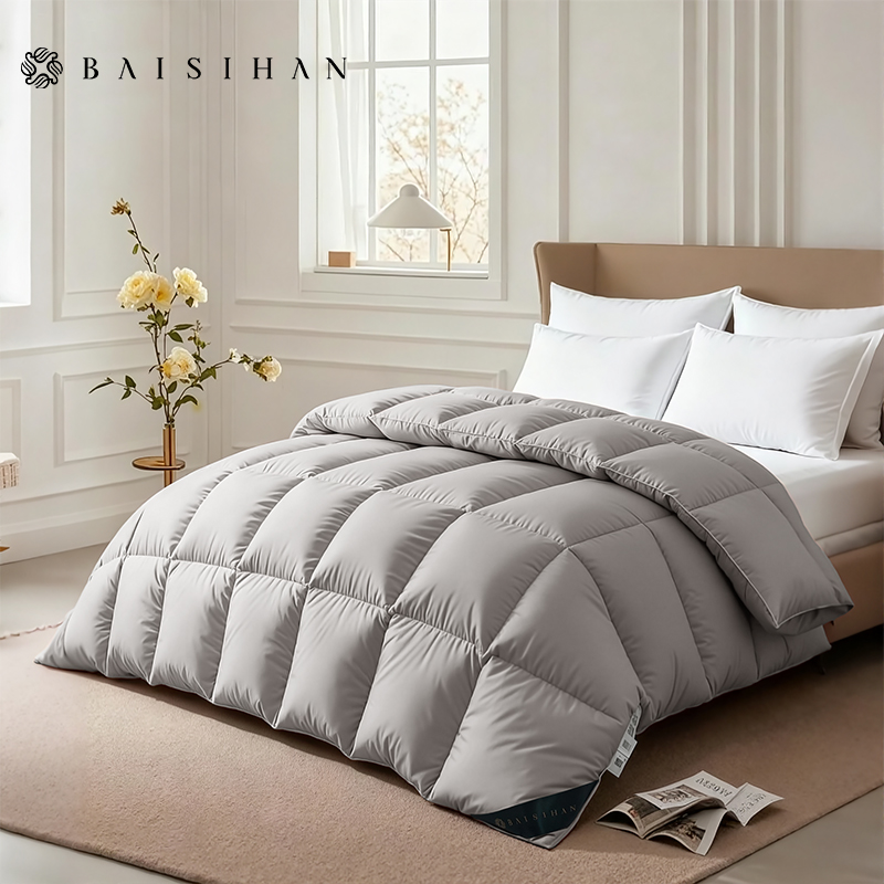 【子母被春秋被】95白鹅绒被超柔超静音面料轻暧不压身羽绒被子母被