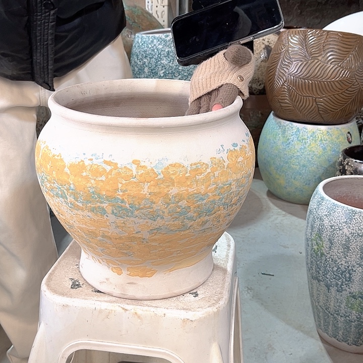 正品口25高27花盆……