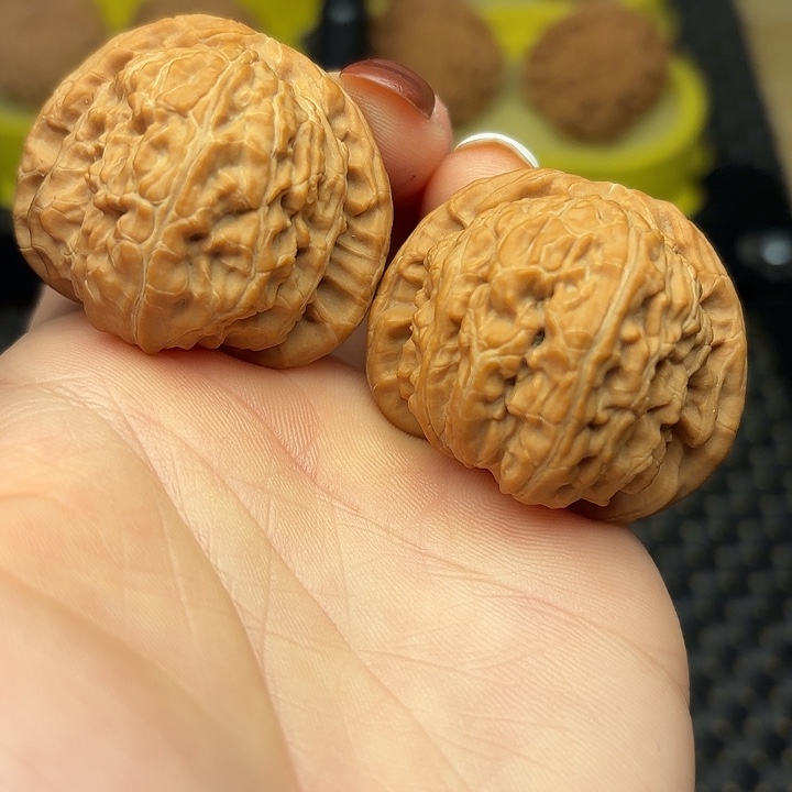 吊坠文玩核桃38闷白狮子头