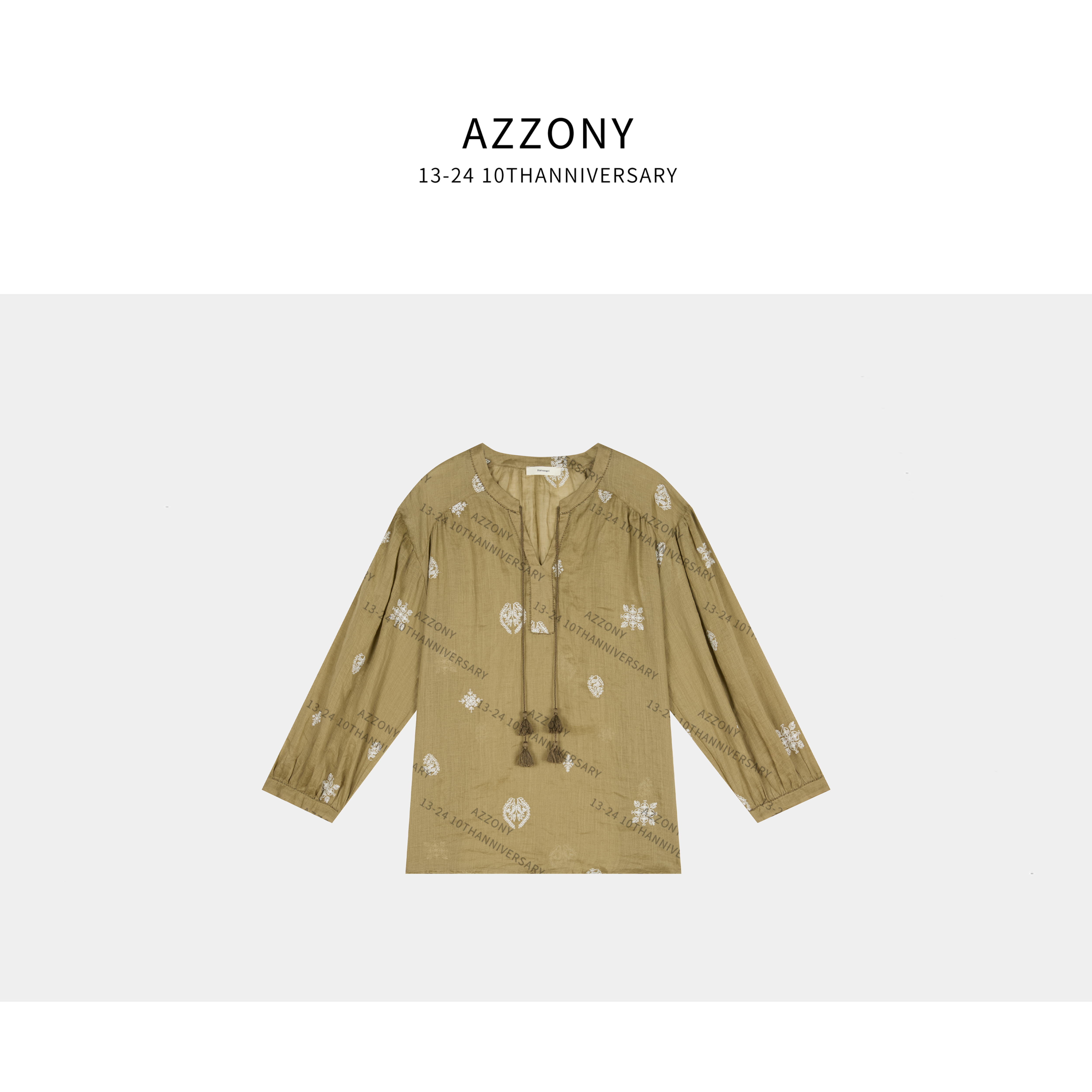 Q  YYL 度假花罩衫 全亚麻    YY6103