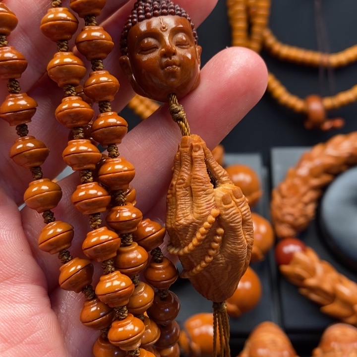 橄榄核手串一心向佛