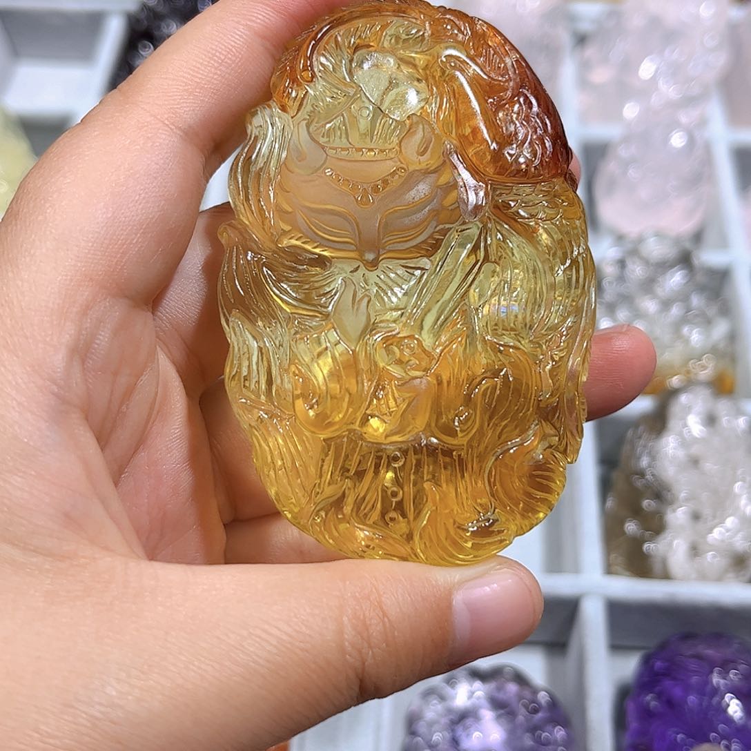 水晶吊坠(不含链)未镶嵌