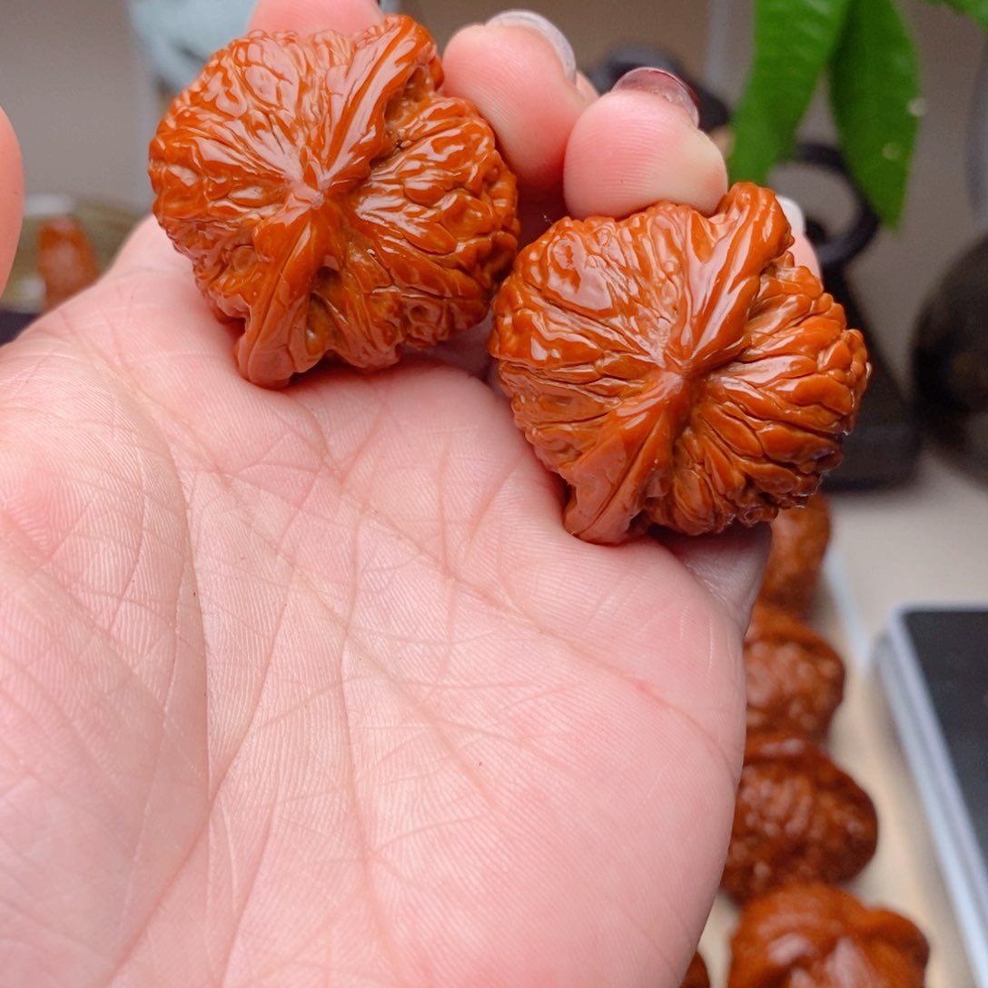 吊坠文玩核桃白狮子