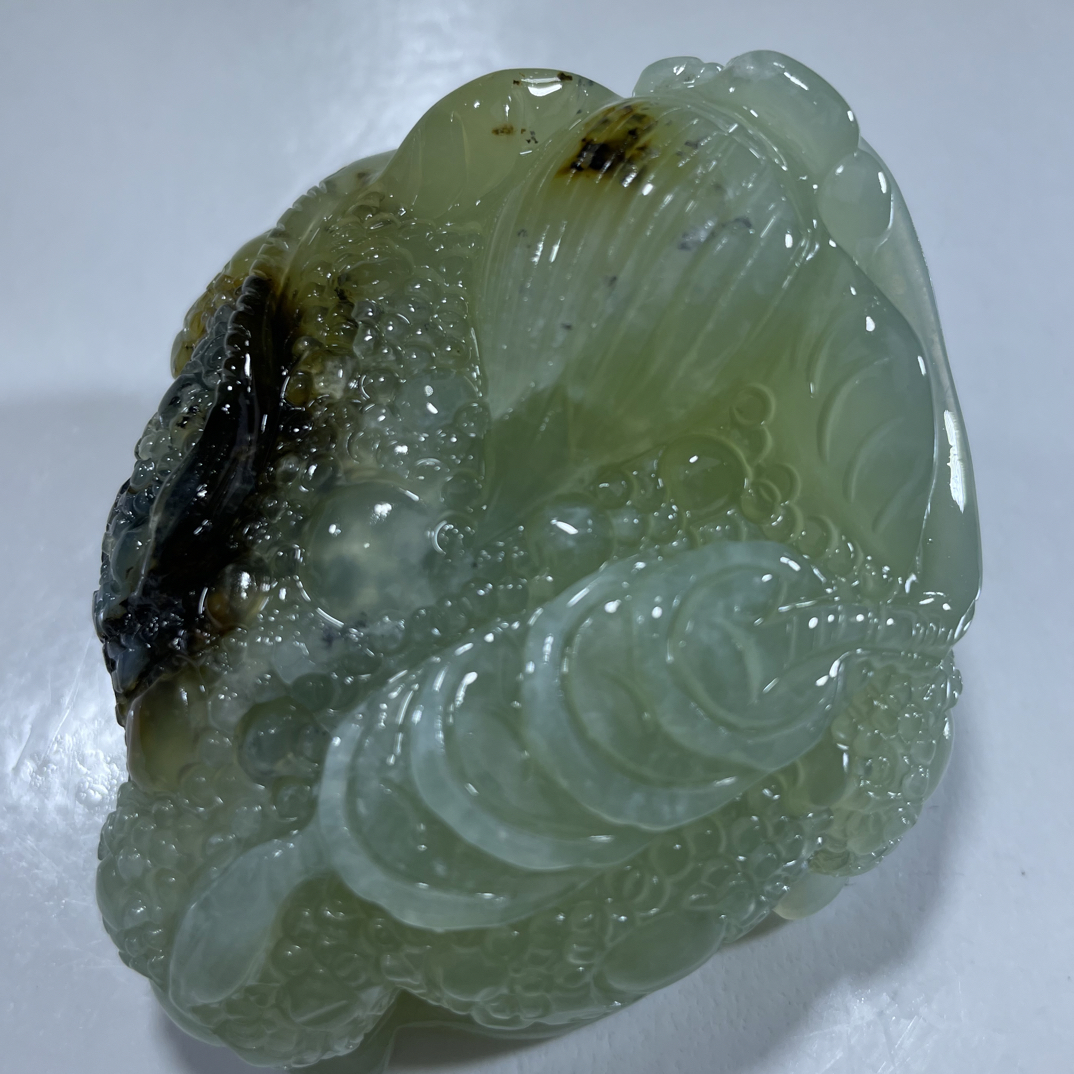 岫玉花玉金蟾手把长84宽72厘米84号