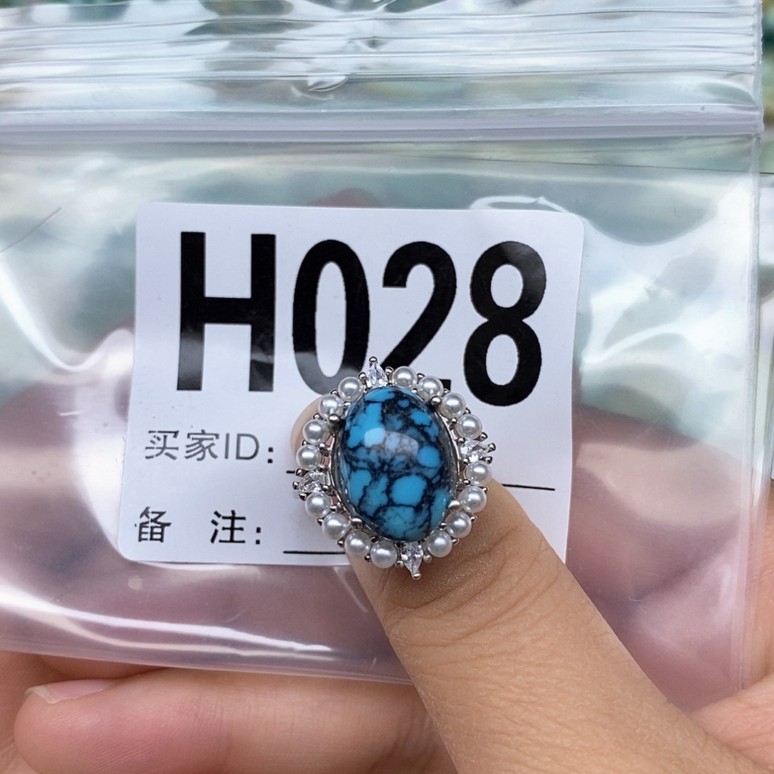 绿松石配饰银S925镶嵌