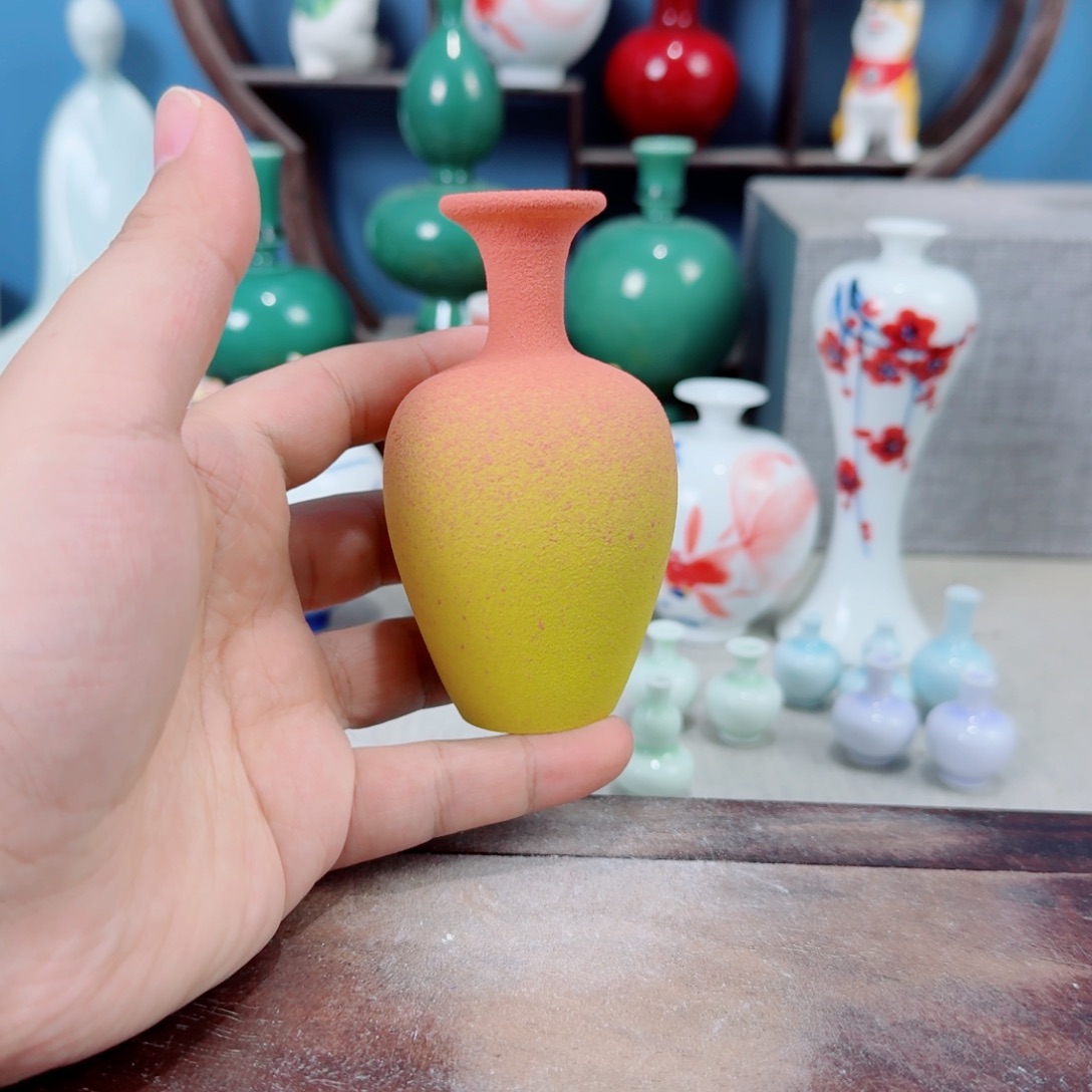 陶瓷手工小花器摆件