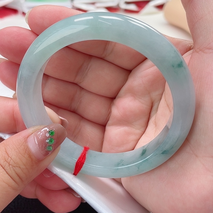 翡翠手镯未镶嵌缅甸翡翠手镯59圈