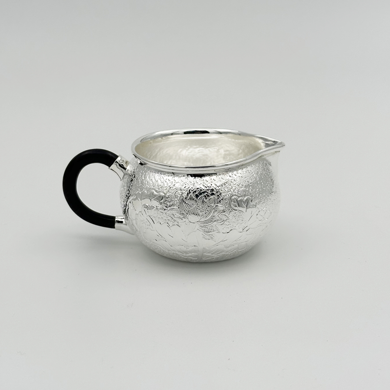 手工雕刻莲花公道杯