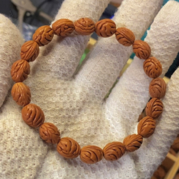 直播专用 野生毛核纯手工雕刻