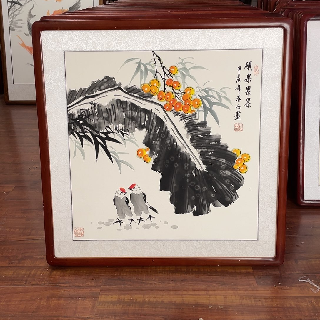 国画带框尺寸63*63厘米