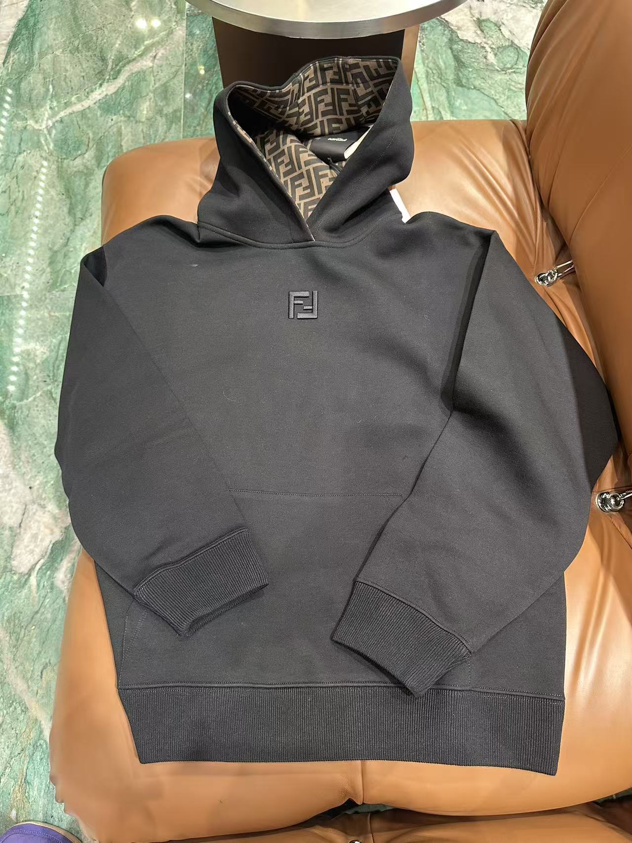 未使用 FENDI/芬迪 Fendi黑色logo卫衣