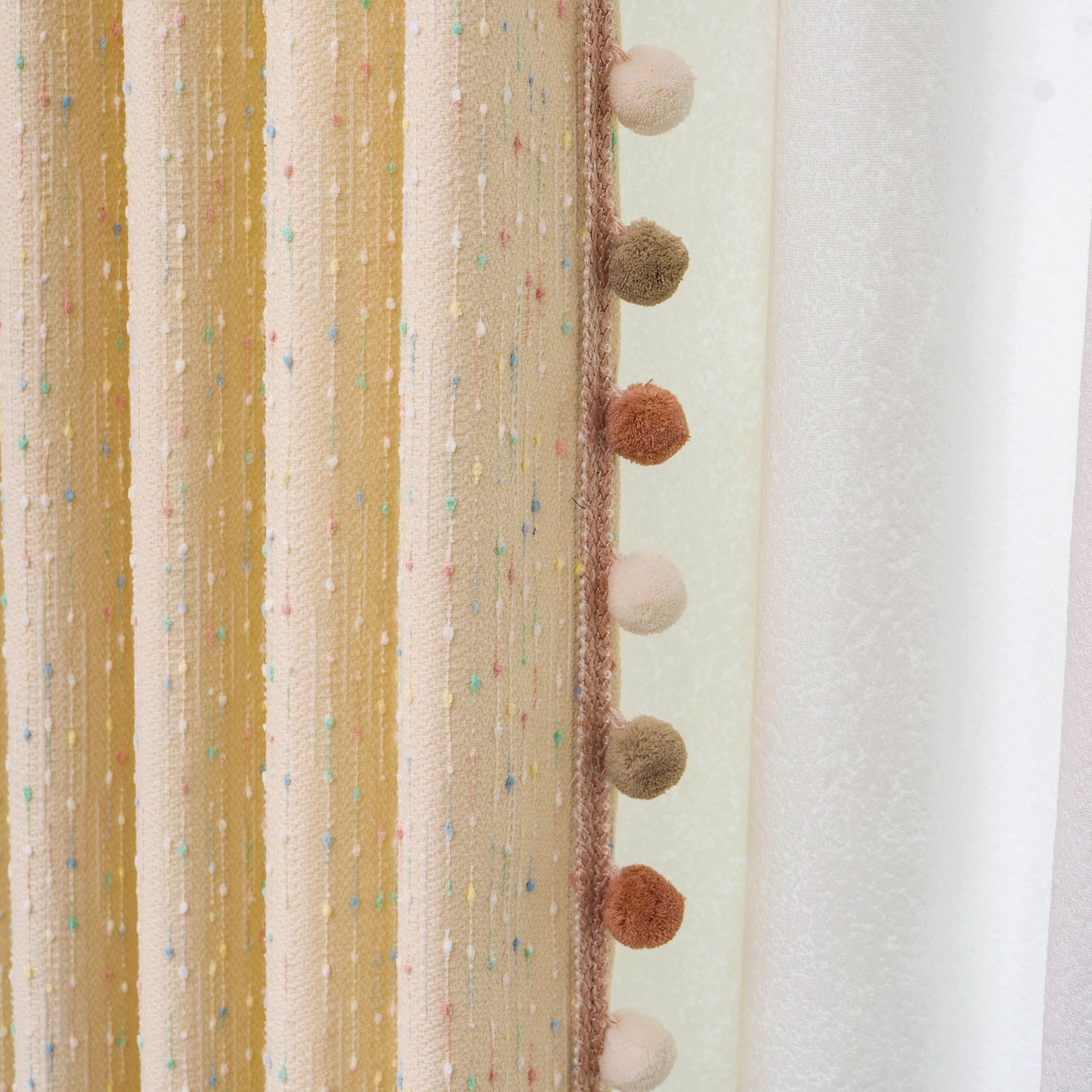 【彩虹糖豆】儿童房卧室遮光布帘女孩卧室飘窗彩虹糖果