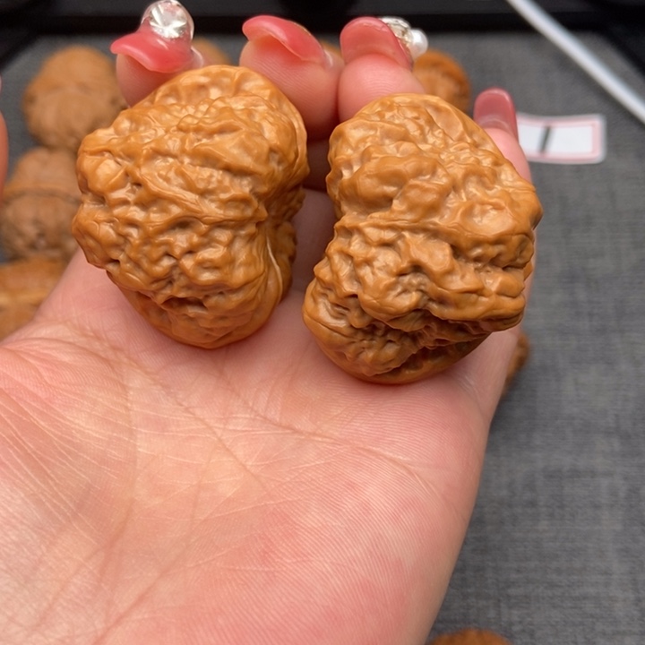 文玩核桃把件三角蛙42