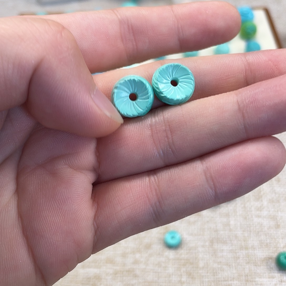 原生态湖北松配饰，直径12