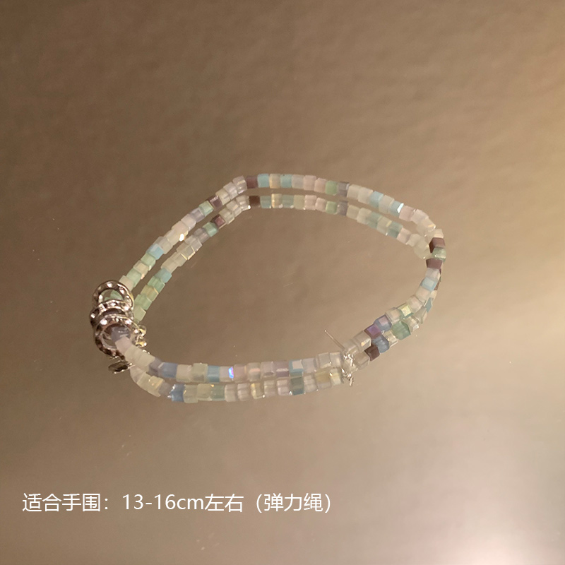 合金莫桑石手链 小众气质百搭甜美简约温柔手链9766-01