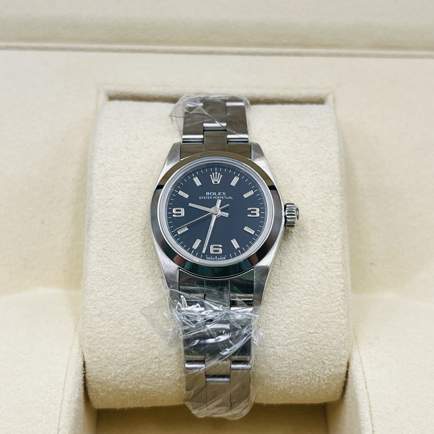 99新 Rolex/劳力士 蚝式恒动型自动机械女表76080表径25