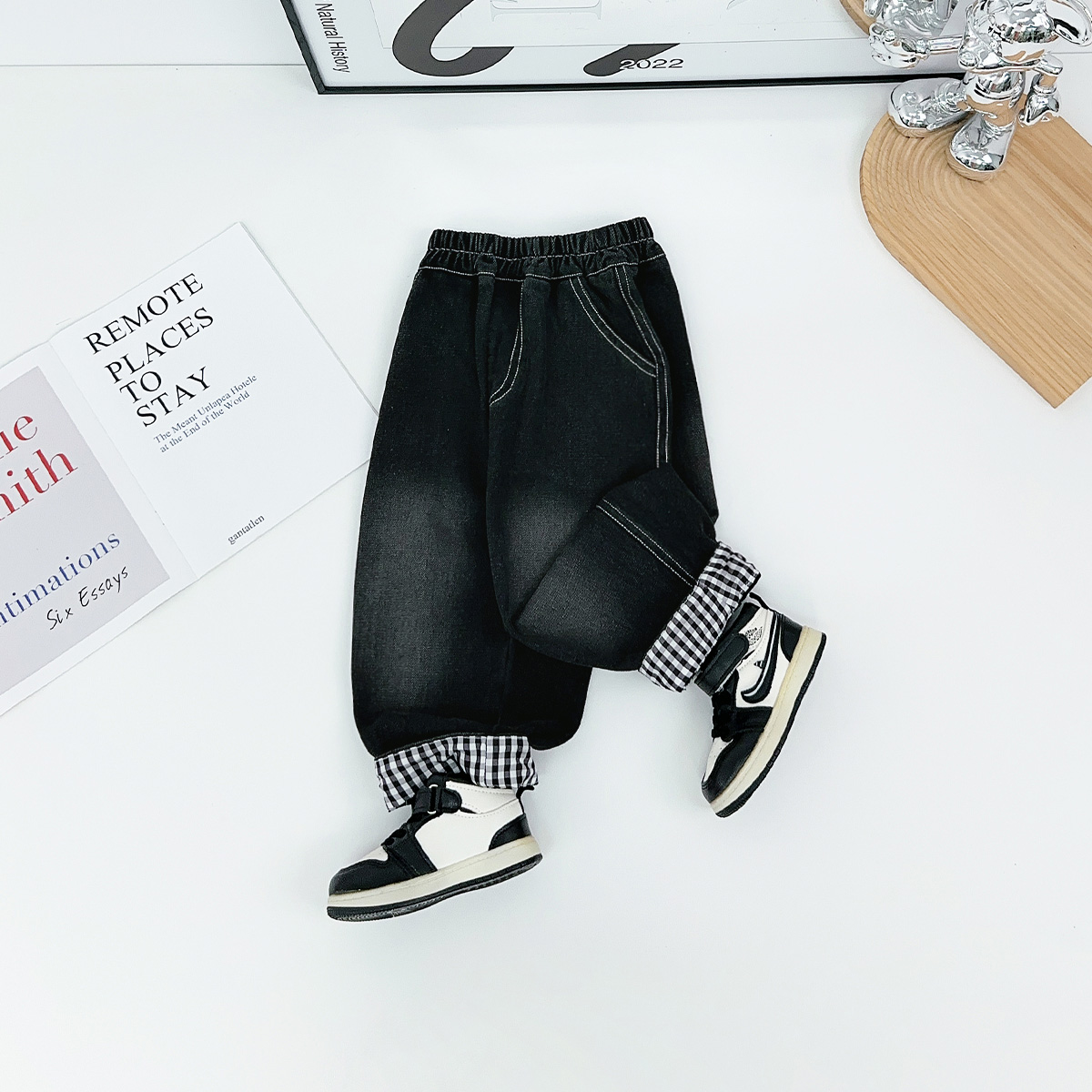 男童裤子春秋款儿童牛仔裤2025新款秋装 BQ25881N 悠悠童话童装