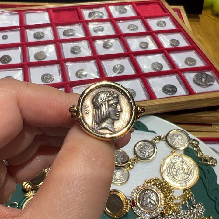 银只**绿古罗马阿波罗银币