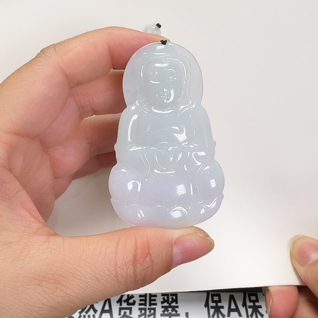 翡翠颈饰未镶嵌「****潘观音