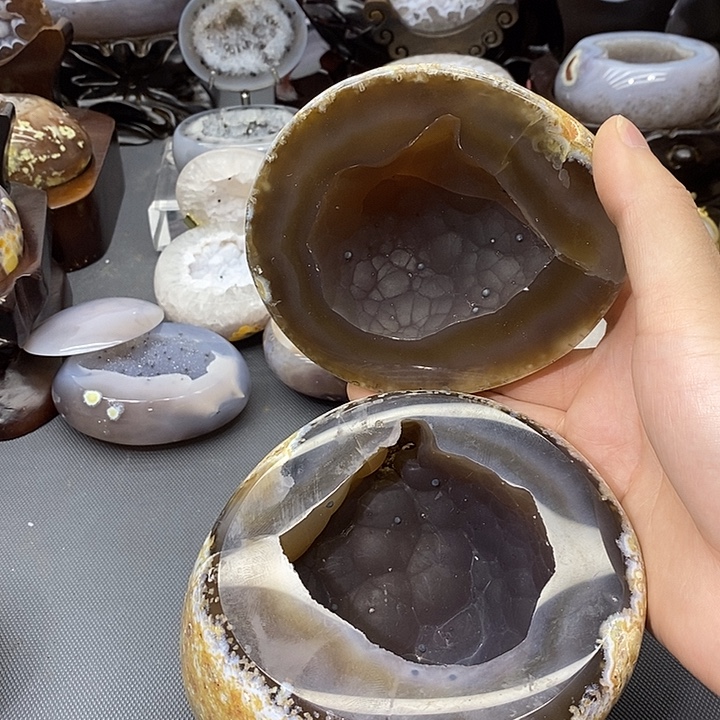 紫晶未镶嵌摆件聚宝盆