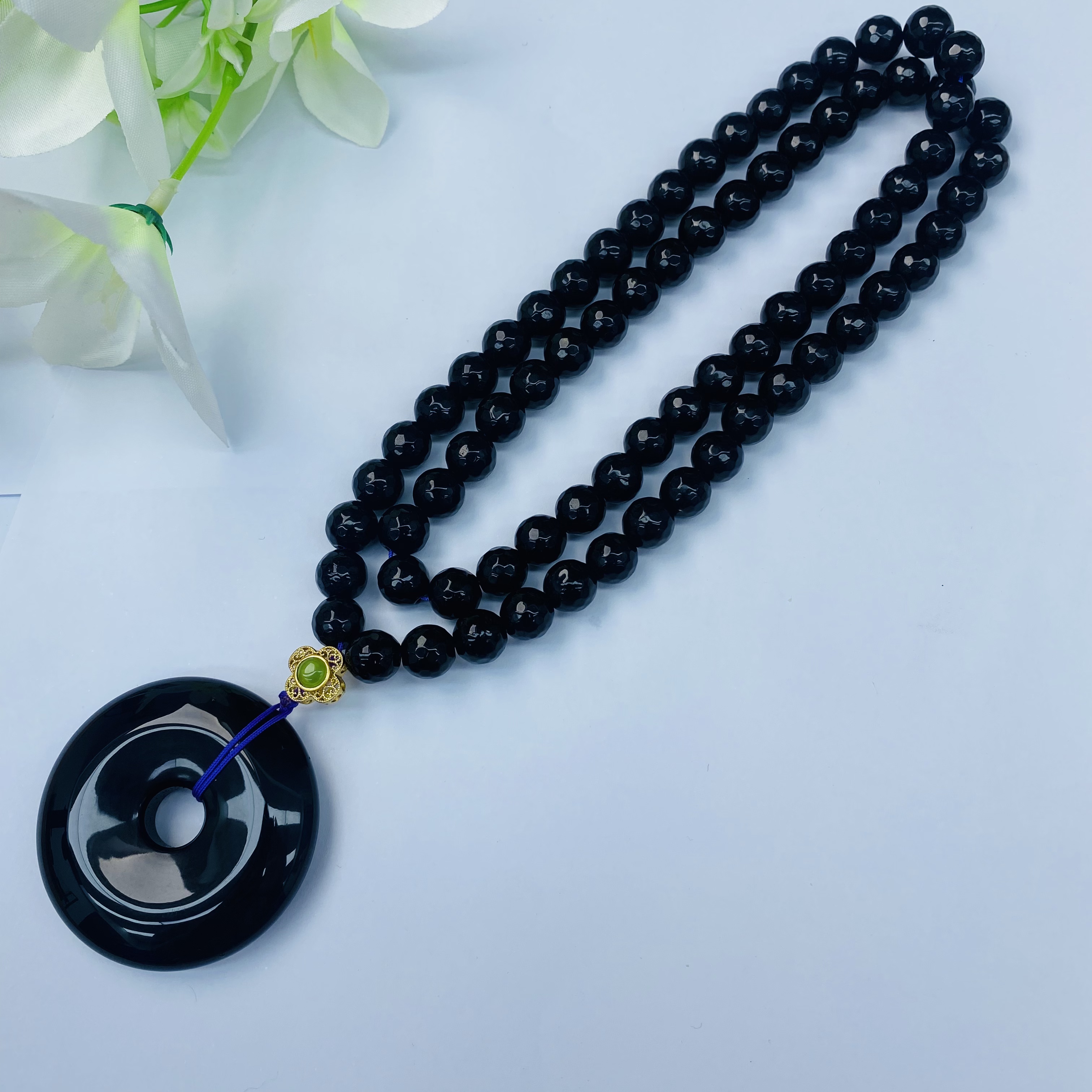 高端珍藏百A紫龙 醇平安扣项链多样性发一件