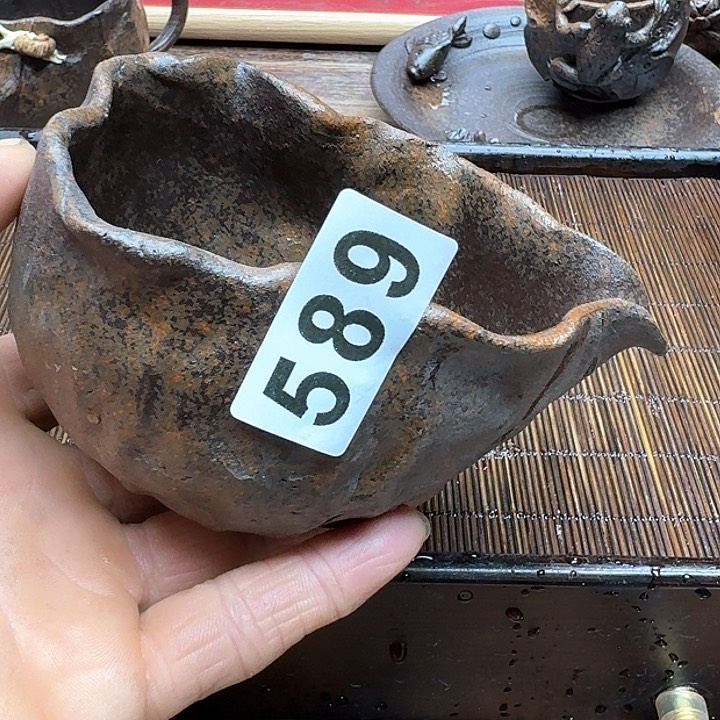 纯手工制作粗陶茶具