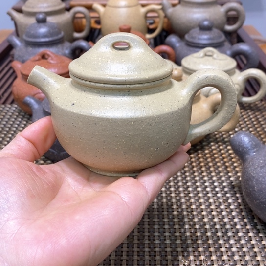 【闪购商品】紫砂茶壶黄龙山原矿紫砂16目本山绿全手工制作